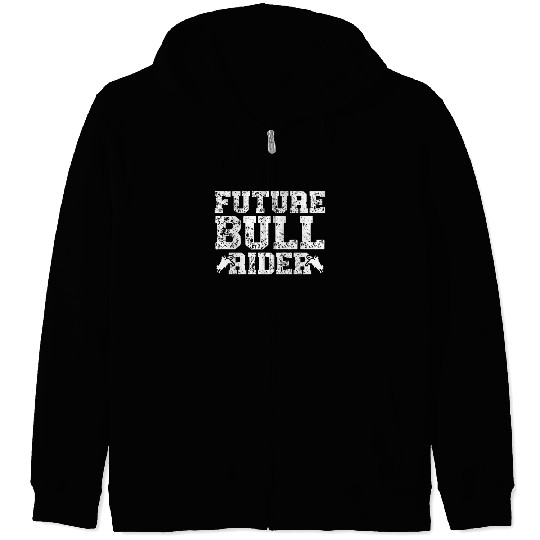 Future Bull Rider Bull Riding Western Rodeo Cowboy Zip Hoodies