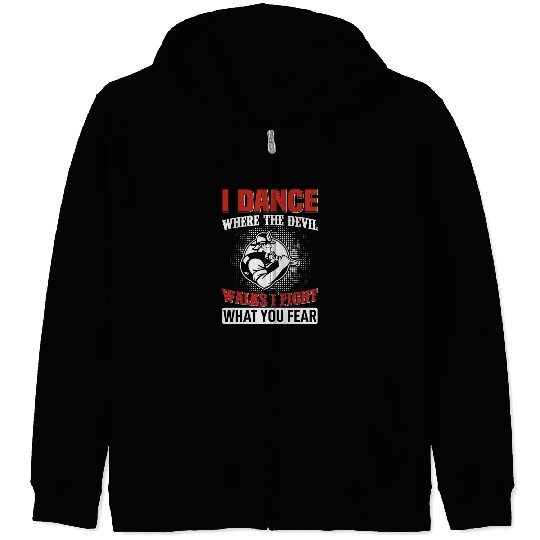 I Dance Where The Devil Walks Zip Hoodies