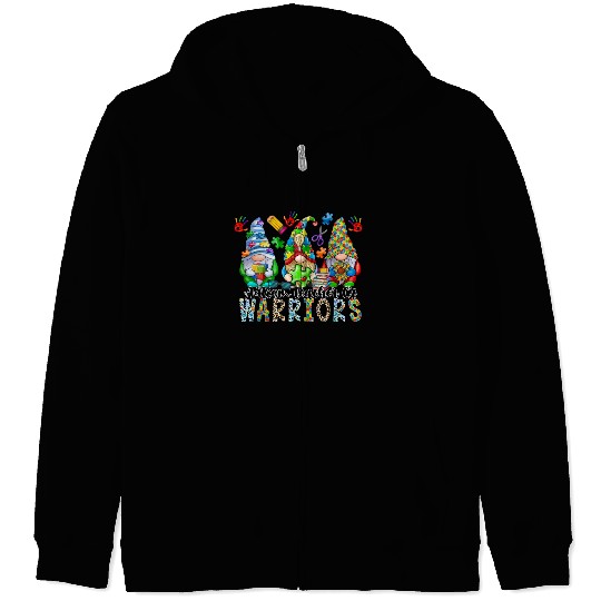 Autism Teacher Of Warriors Zip Hoodies