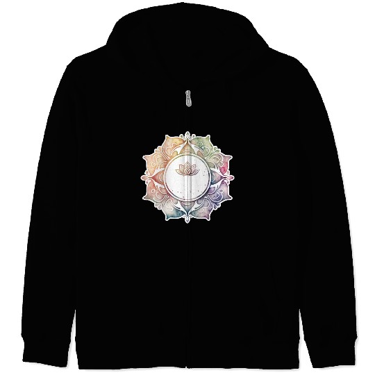 Yoga Mandala DIY Spiritual Meditation Karma Sport Zip Hoodies
