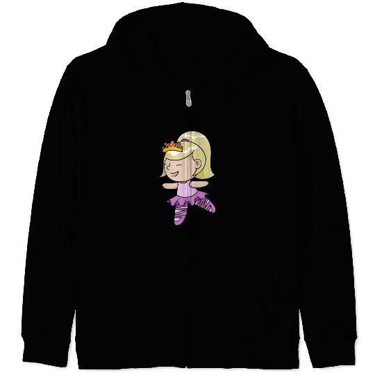 Ballet ballerina - dancing Zip Hoodies