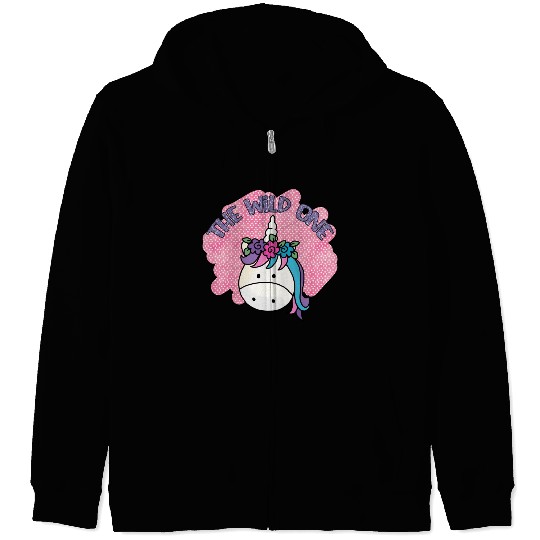 The Wild One Unicorn Zip Hoodies