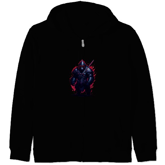 Amazing gorilla warrior Zip Hoodies