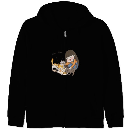 Crazy Cat Lady is My Destiny Zip Hoodies