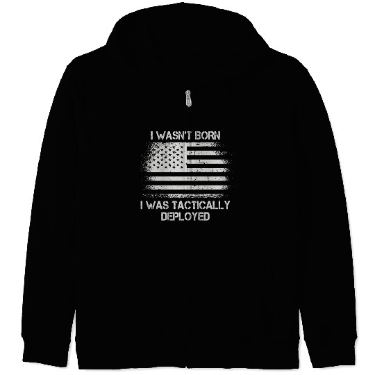 Patriotic Army Veteran Us Soldier Saying Zip Hoodies
