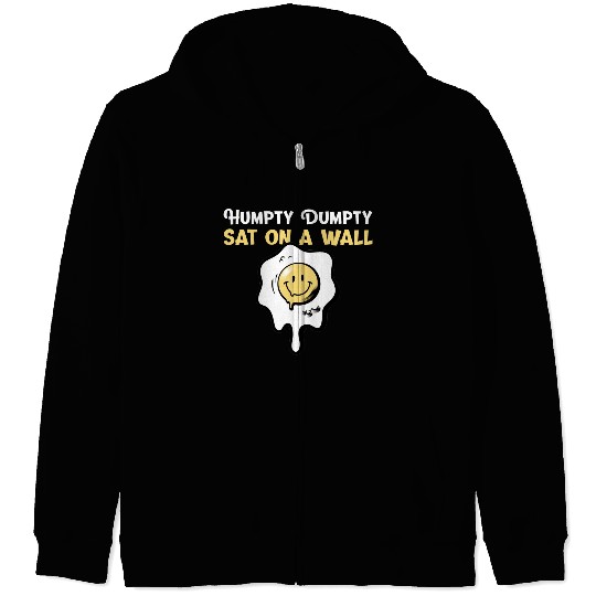 Humpty Dumpty Nursery Rhymes For Funny People Zip Hoodies