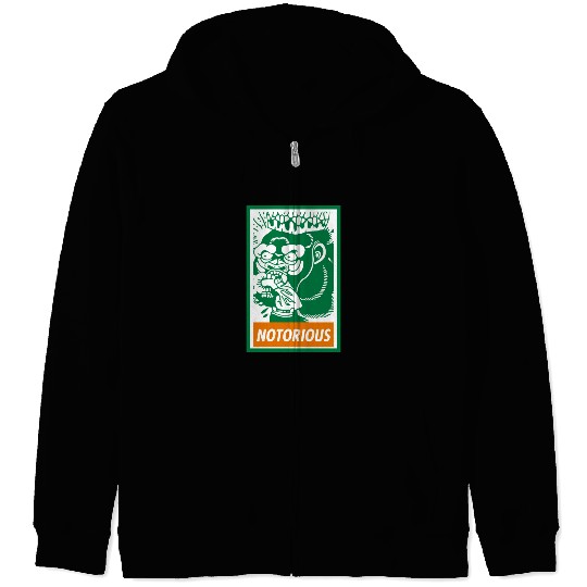 Notorious Irish Gorilla Zip Hoodies