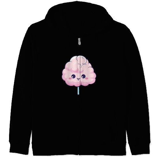 Cute Kawaii Cotton Candy Zip Hoodies