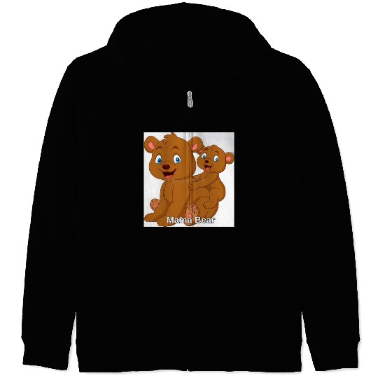HAPPY Mother's Day Zip Hoodies, Mama Bear