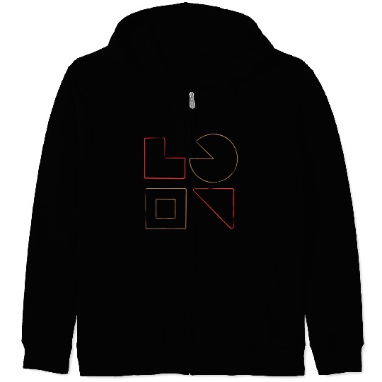 Geometric Patterns with a Modern Twist: A Colorfu Zip Hoodies