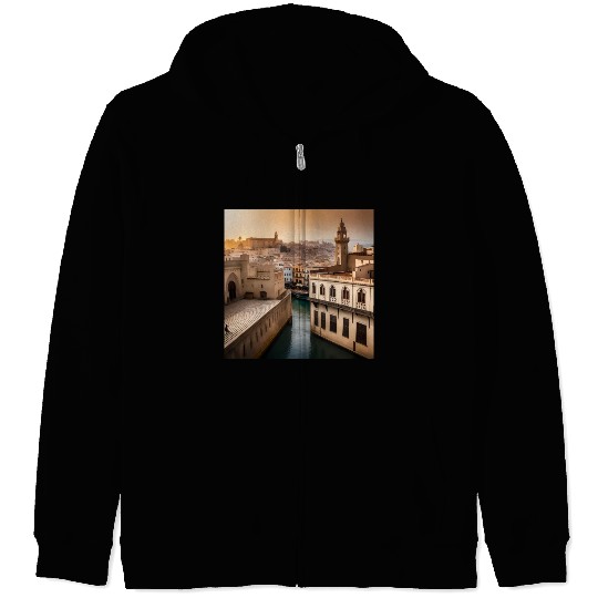 Fantasy pictures ,town Morocco ,city casablanca Zip Hoodies