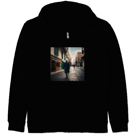 Fantasy pictures ,town Morocco ,city casablanca Zip Hoodies