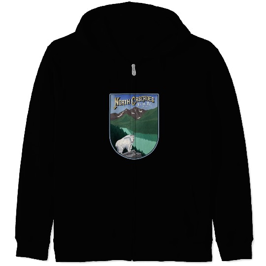 North cascades national park Zip Hoodies