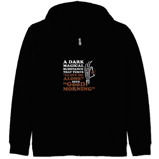 Coffee Morning Caffeine Beans Espresso Coffee Zip Hoodies
