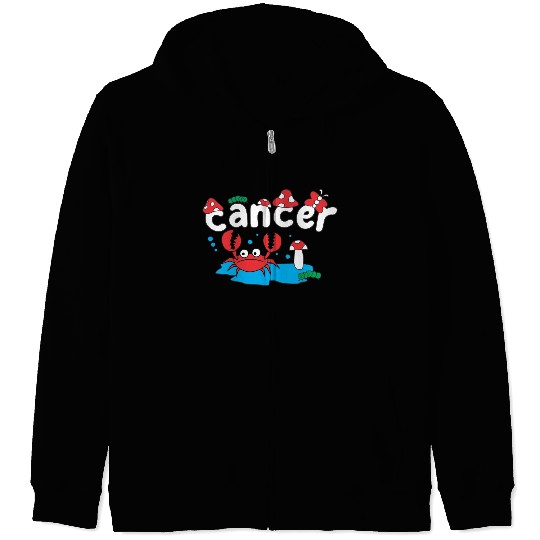 CANCER ZODIAC Zip Hoodies