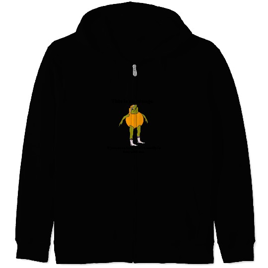 This Is An Orange Zip Hoodies