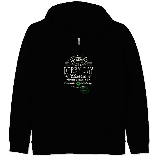 Derby Day Louisville Kentucky Horse Racing Zip Hoodies