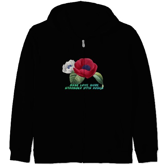 Embracing Romance with the Rose Zip Hoodies