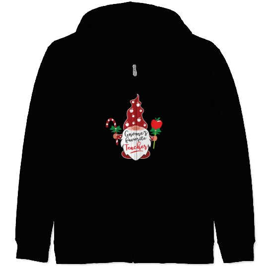 Gnome s Favorite Teacher Zip Hoodies