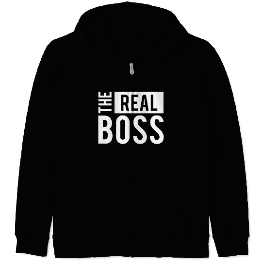 The Real Boss Zip Hoodies