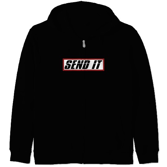Send It Dirt Bike Bmx Offroad Zip Hoodies