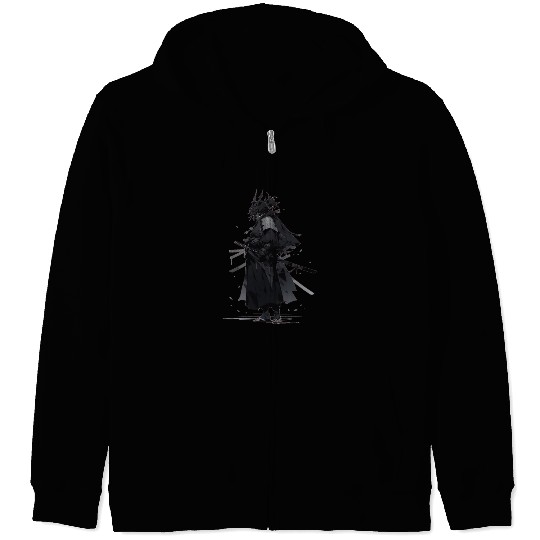 Samurai Shadow Zip Hoodies