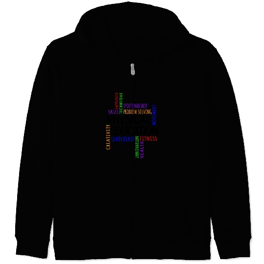 Physical Education Pe Gym Teacher Sport Zip Hoodies