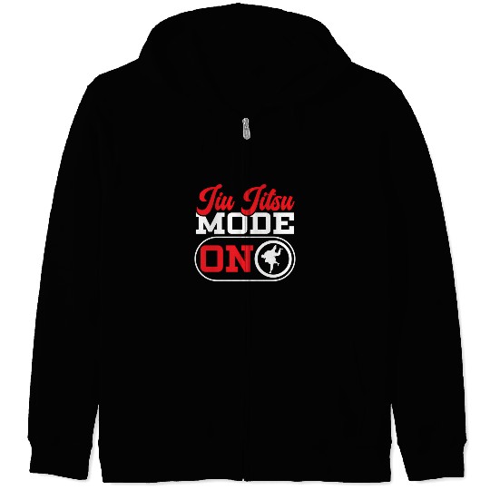Jiu Jitsu Bjj Mixed Martial Mma Combat Fighting Zip Hoodies