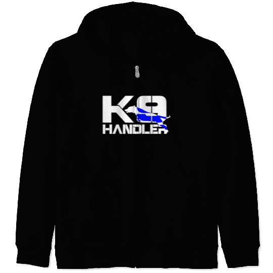 K-9 Handler Police Sheriff Cops Law Enforcement Zip Hoodies