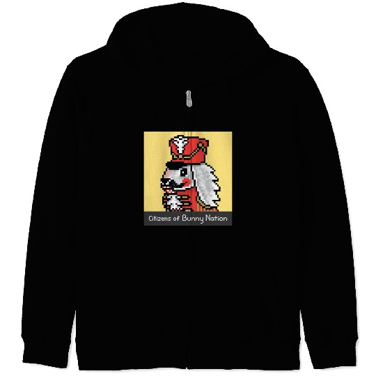 Citizens of Bunny Nation NFT #99 Artwork Zip Hoodies