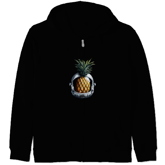 Pineapple astronaut Zip Hoodies