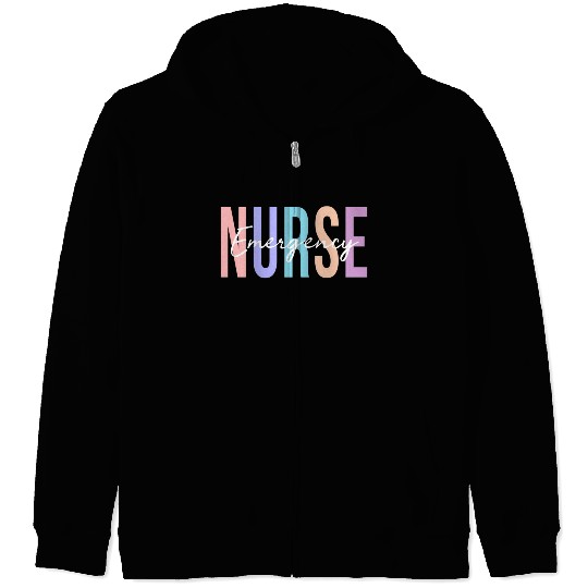 Er Nurse Emergency Room Nurse Registered Nurse Zip Hoodies