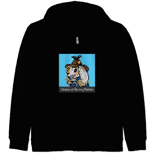 Citizens of Bunny Nation NFT #65 Artwork Zip Hoodies