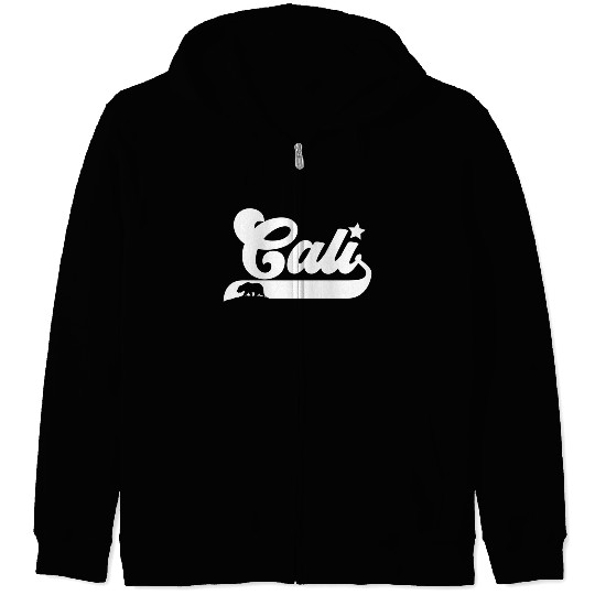 Cali California Bear Usa State Beauty Zip Hoodies