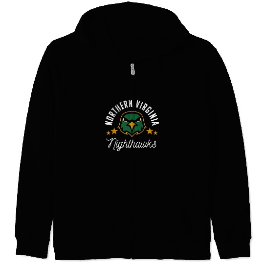 Northern Virginia Community Nvcc Logo Zip Hoodies