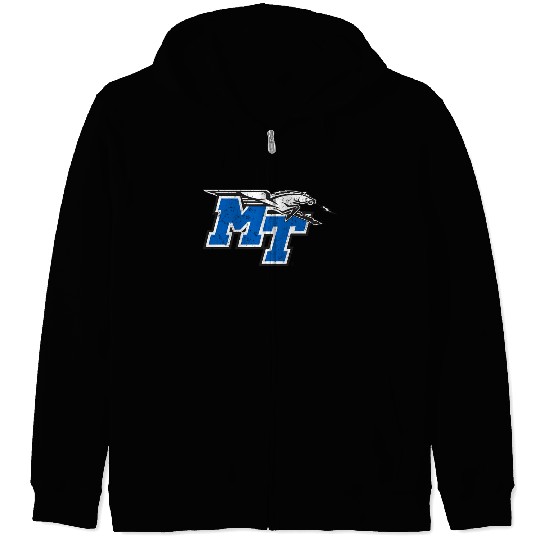 Middle Tennessee State e Raiders Distressed Zip Hoodies