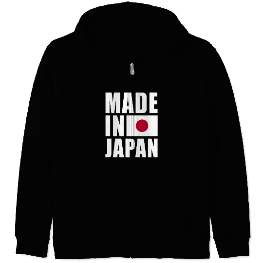 Made In Japan - Japanese Flag Pride Zip Hoodies