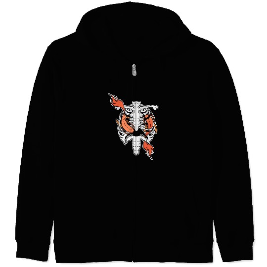 Koi Fish Ribs Aquarist Gift Zip Hoodies