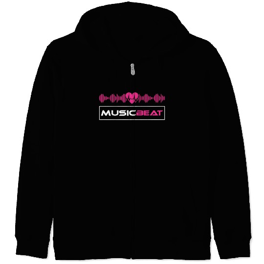 Music beat Zip Hoodies