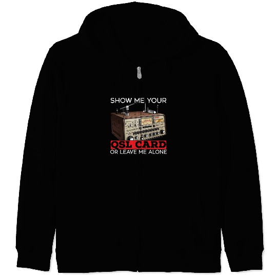 Ham Radio Operator Morse Code Radioactivity Zip Hoodies