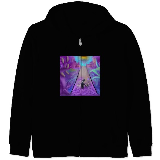 Psychedelic imagination Who am I, where am I? Zip Hoodies