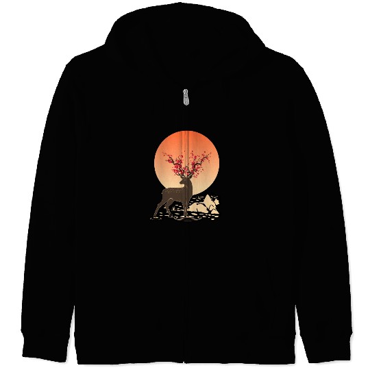 THE SACRED DEER | NATURE HOLY SPIRIT Zip Hoodies