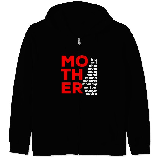 Mom names from all over the world green Zip Hoodies
