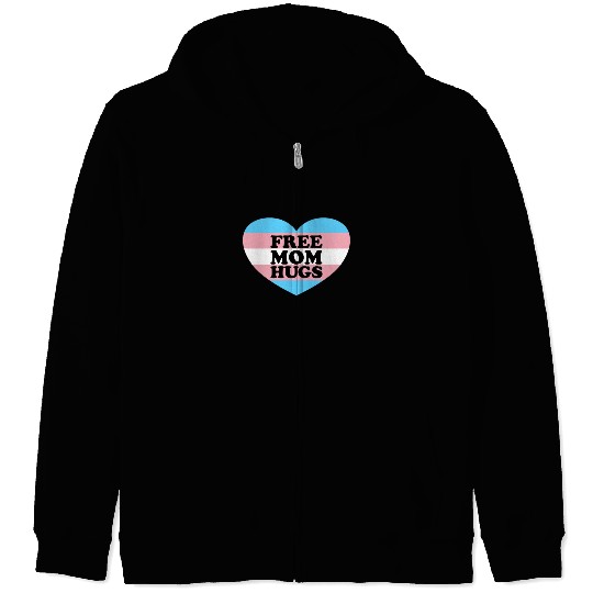 Free Mom Hugs Trans Flag LGBTQ Transgendertransgen Zip Hoodies
