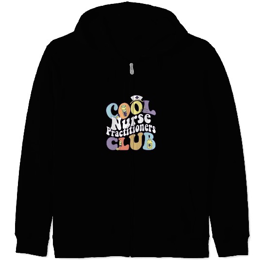 Cool Nurse Practitioners Club RN Registered Nurse Zip Hoodies