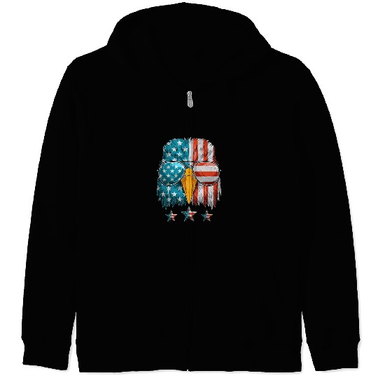 Patriots America Ealge Stars and Stripes US Pride Zip Hoodies