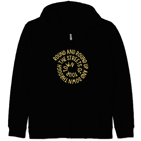 Streets Of Your Town mustard vintage nature Zip Hoodies