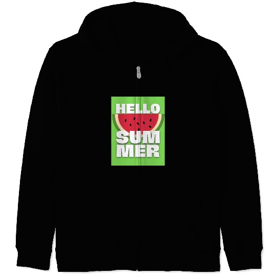 WATERMELON | HELLO SUMMER Zip Hoodies