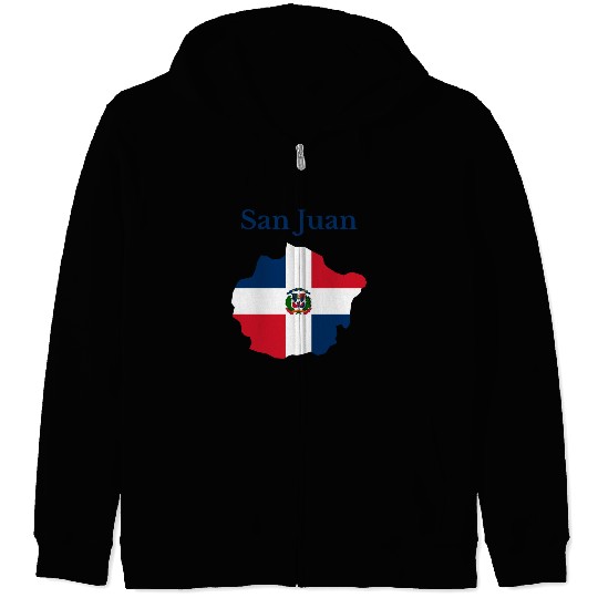 San Juan Province Dominican Republic Zip Hoodies