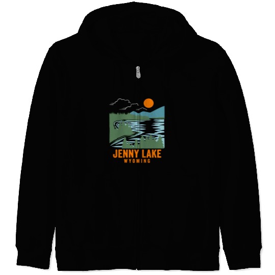 Jenny Lake Wyoming Zip Hoodies